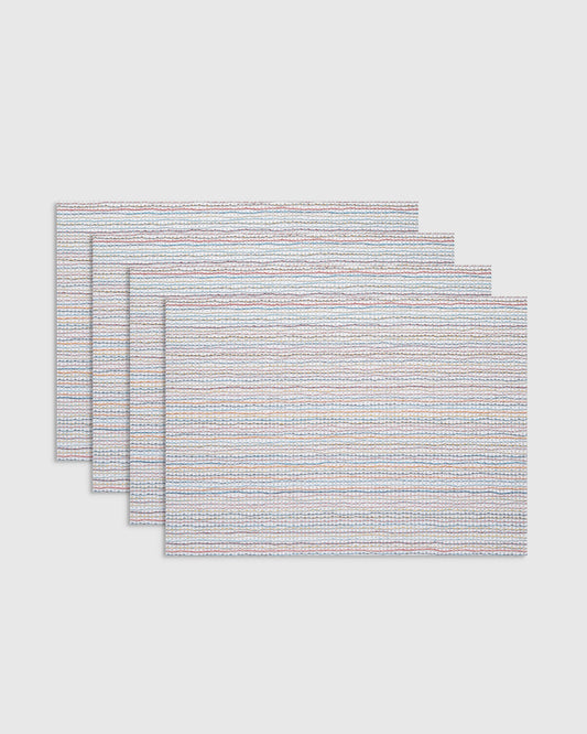 Lattice Easy-Care Rectangular Placemat, Set of 4 by Chilewich - One Size / Sorbet
