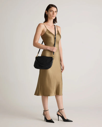 Sloane Handwoven Mini Shoulder Bag - One Size / Cognac