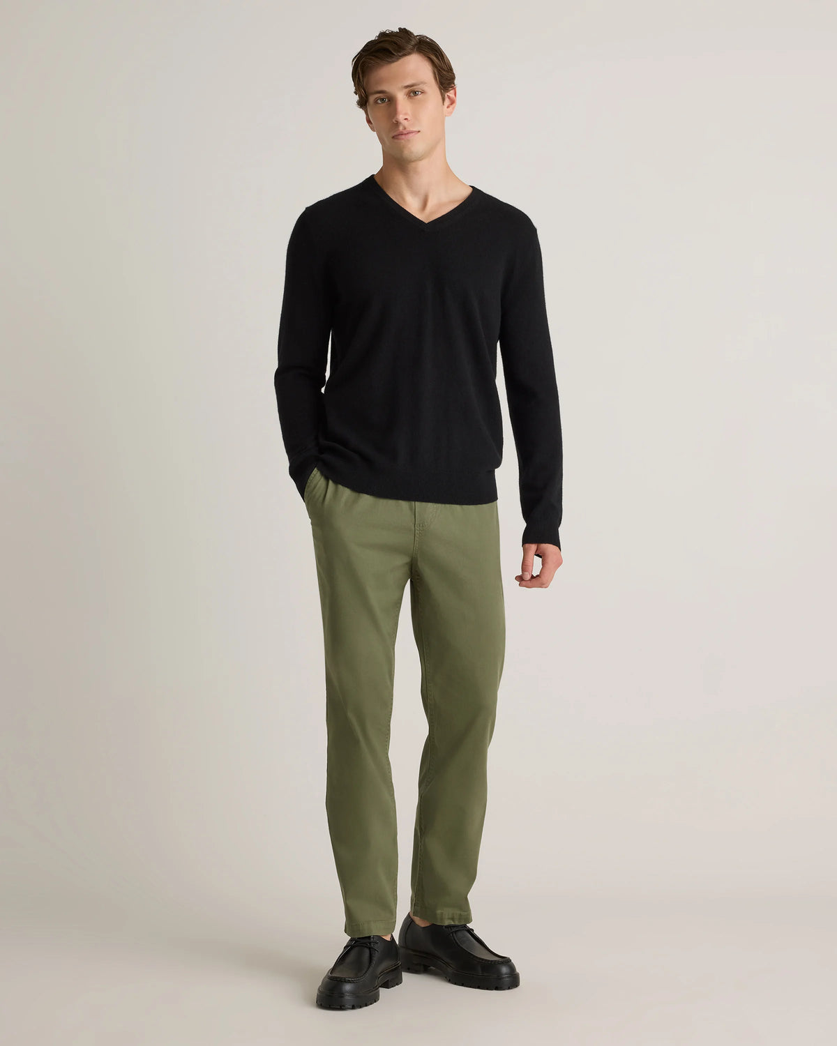 Cotton Chino Drawstring Pants - S / Admiral