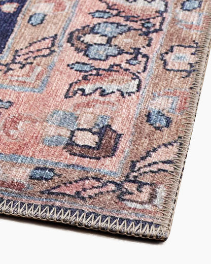 Rosalie Washable Rug - 3'9" x 5'6" / Navy