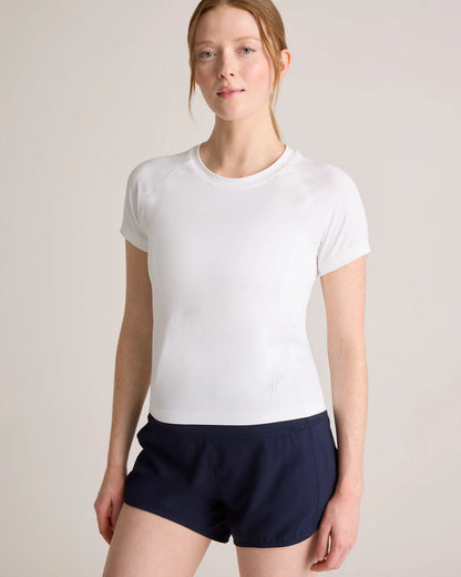 Seamless Waist-Length Tee - XS / Azul Blue