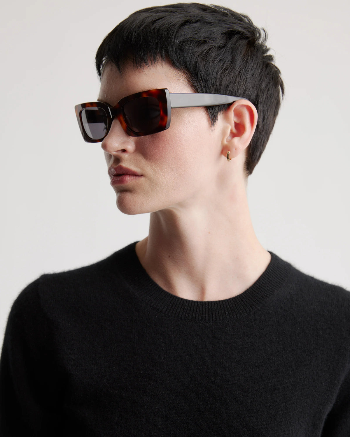 Emmerson Polarized Acetate Sunglasses - One Size / Ginger Tortoise with Grey Lens