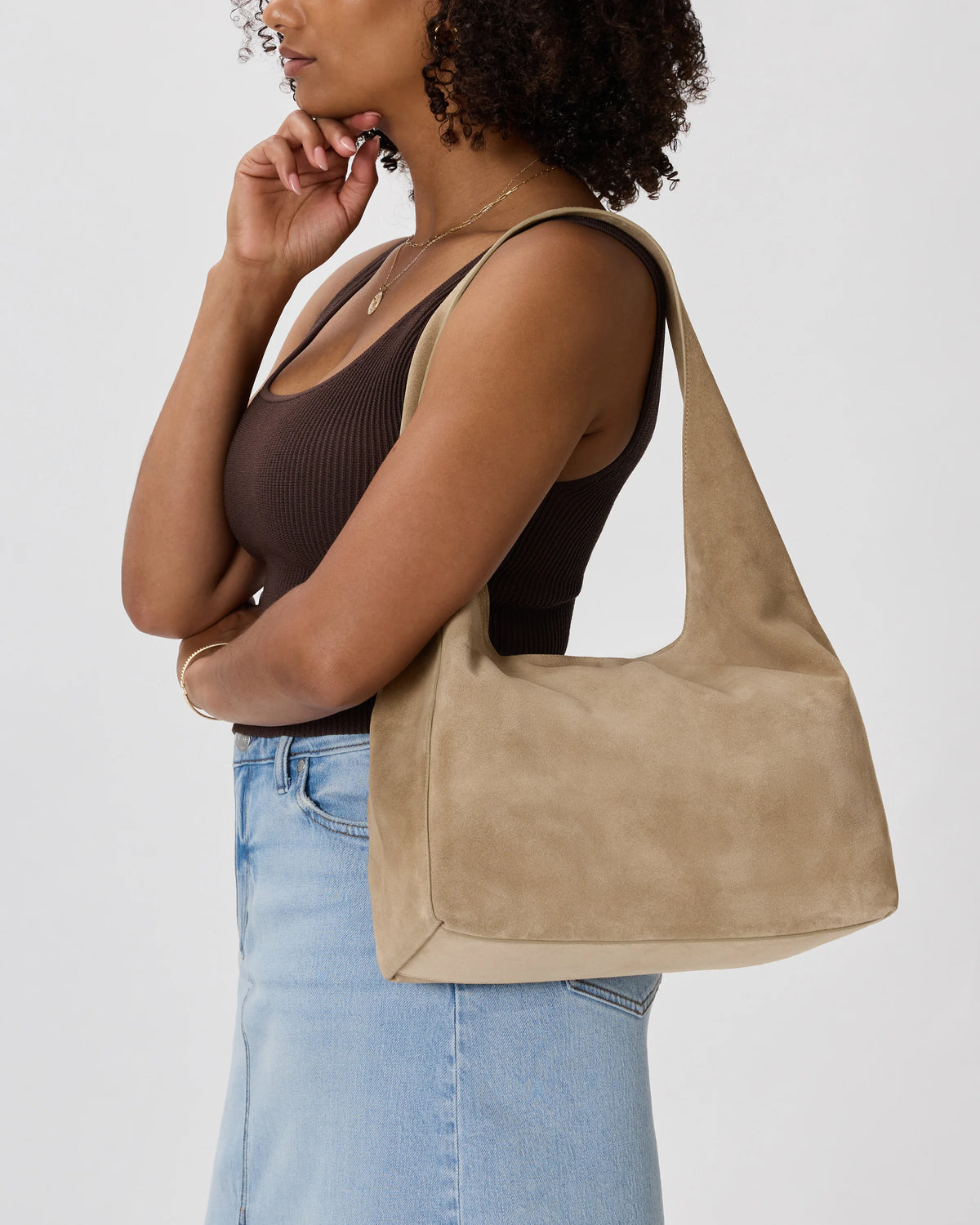 Esme Shoulder Bag - One Size / Pebble
