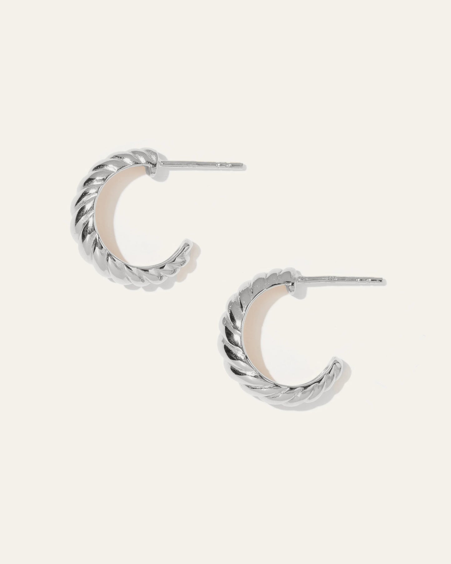 Croissant Hoops - One Size / Gold Vermeil