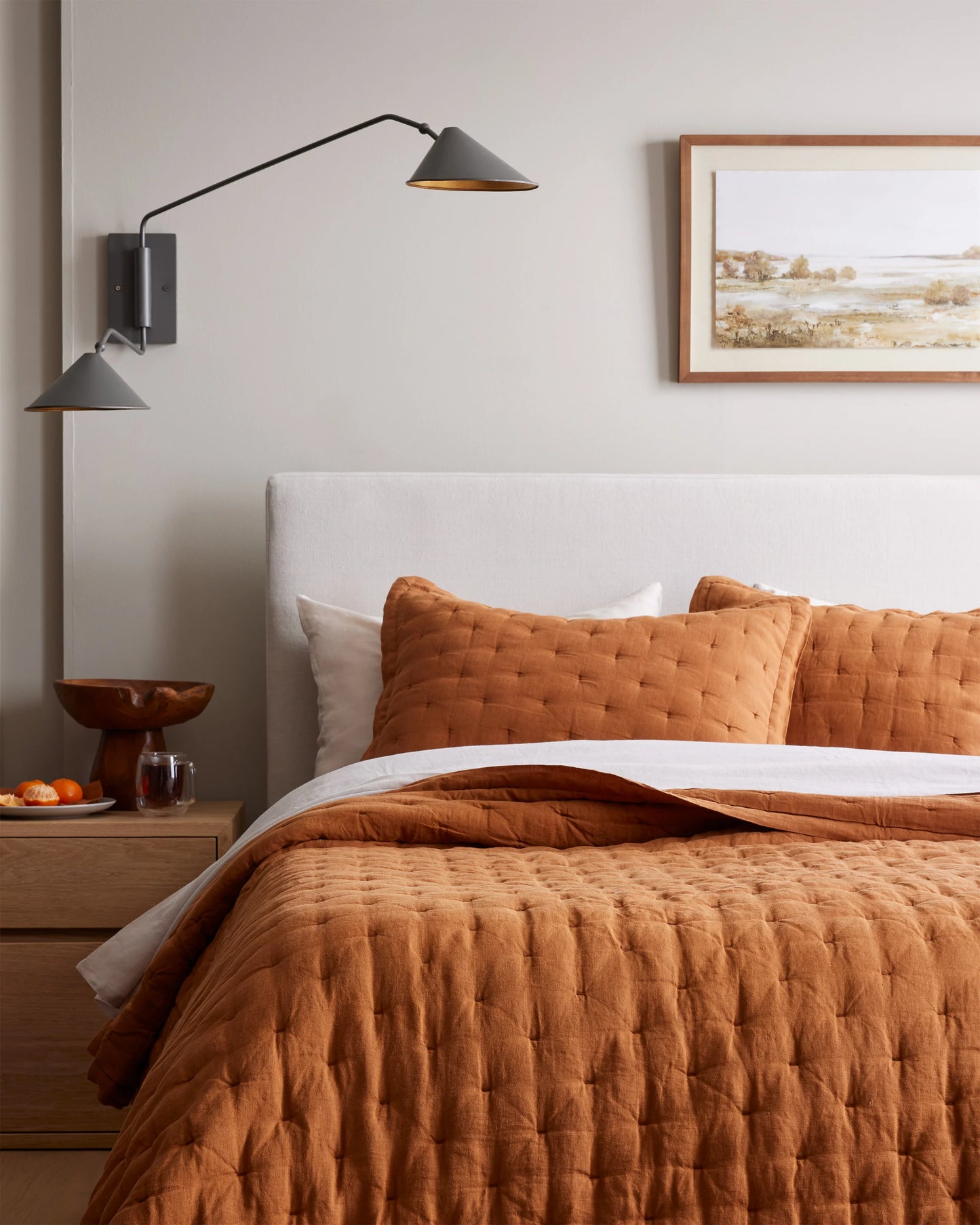 European Linen Dream Sham Set - Standard / Dusty Olive