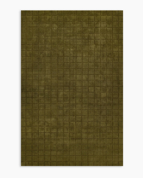 Lennox Hand-Loomed Wool Rug - 5' x 8' / Green