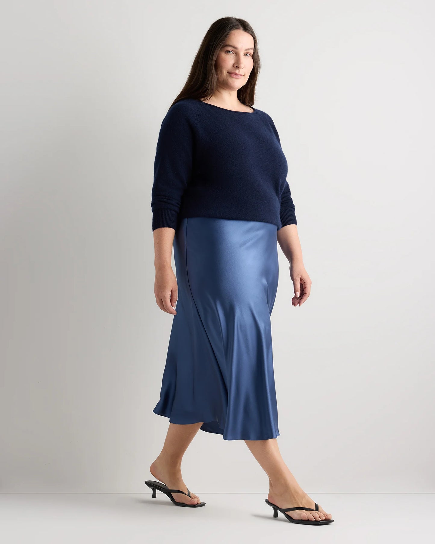 100% Washable Silk Skirt - 1X / Wine Tasting Red