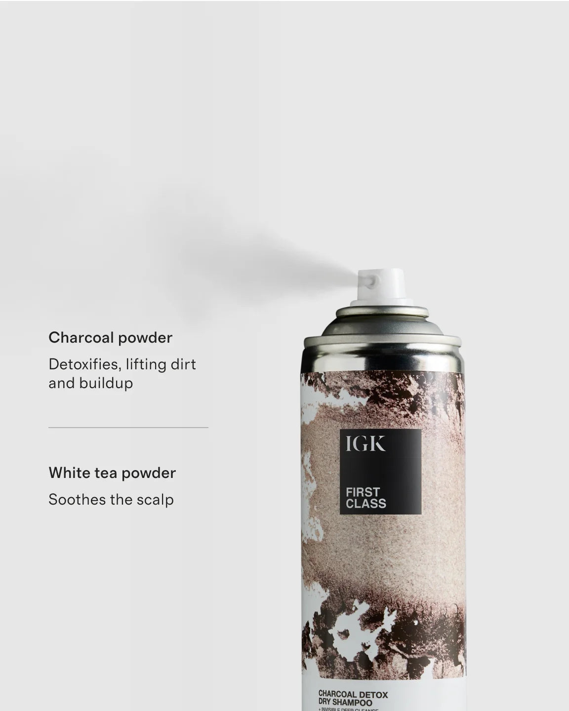 First Class Charcoal Detox Dry Shampoo 11 oz by IGK - One Size / No Color