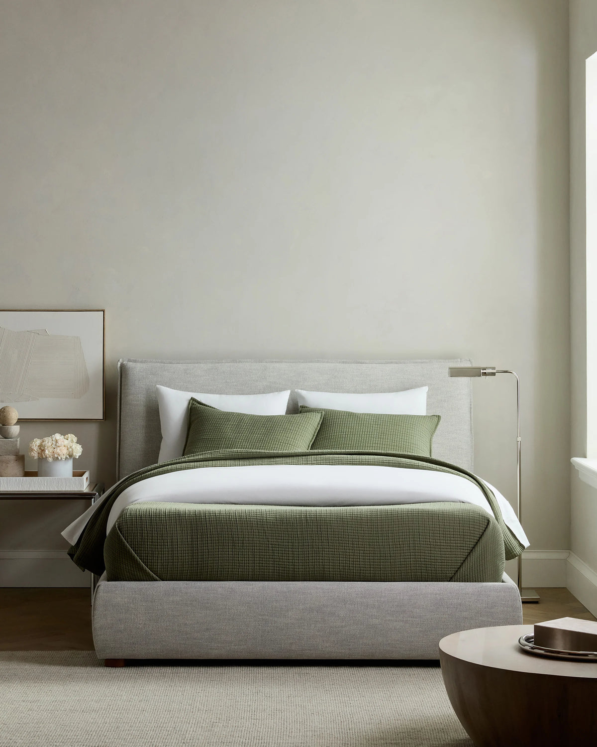 Organic Ribbed Cotton Shams - Standard / Toffee