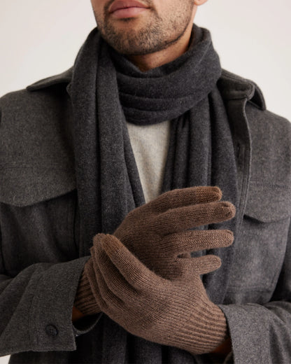 Mongolian Cashmere Gloves - One Size / True Navy