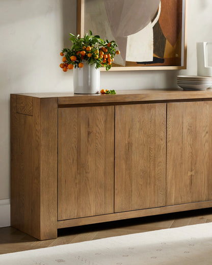 Reclaimed Oak Sideboard - One Size / Cafe Brown