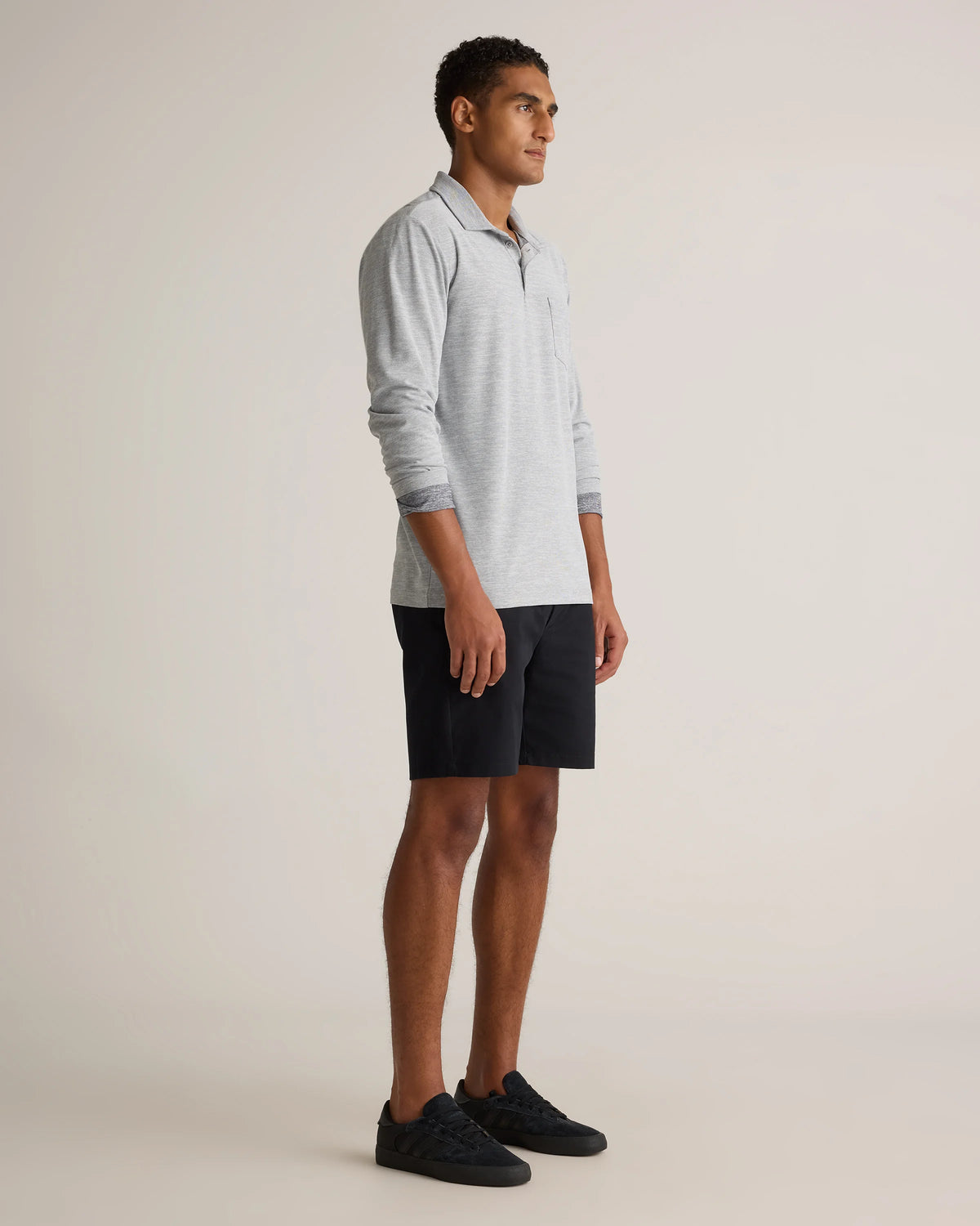 Organic Cotton Classic Stretch Chino Shorts - 7" - 30 / Stone