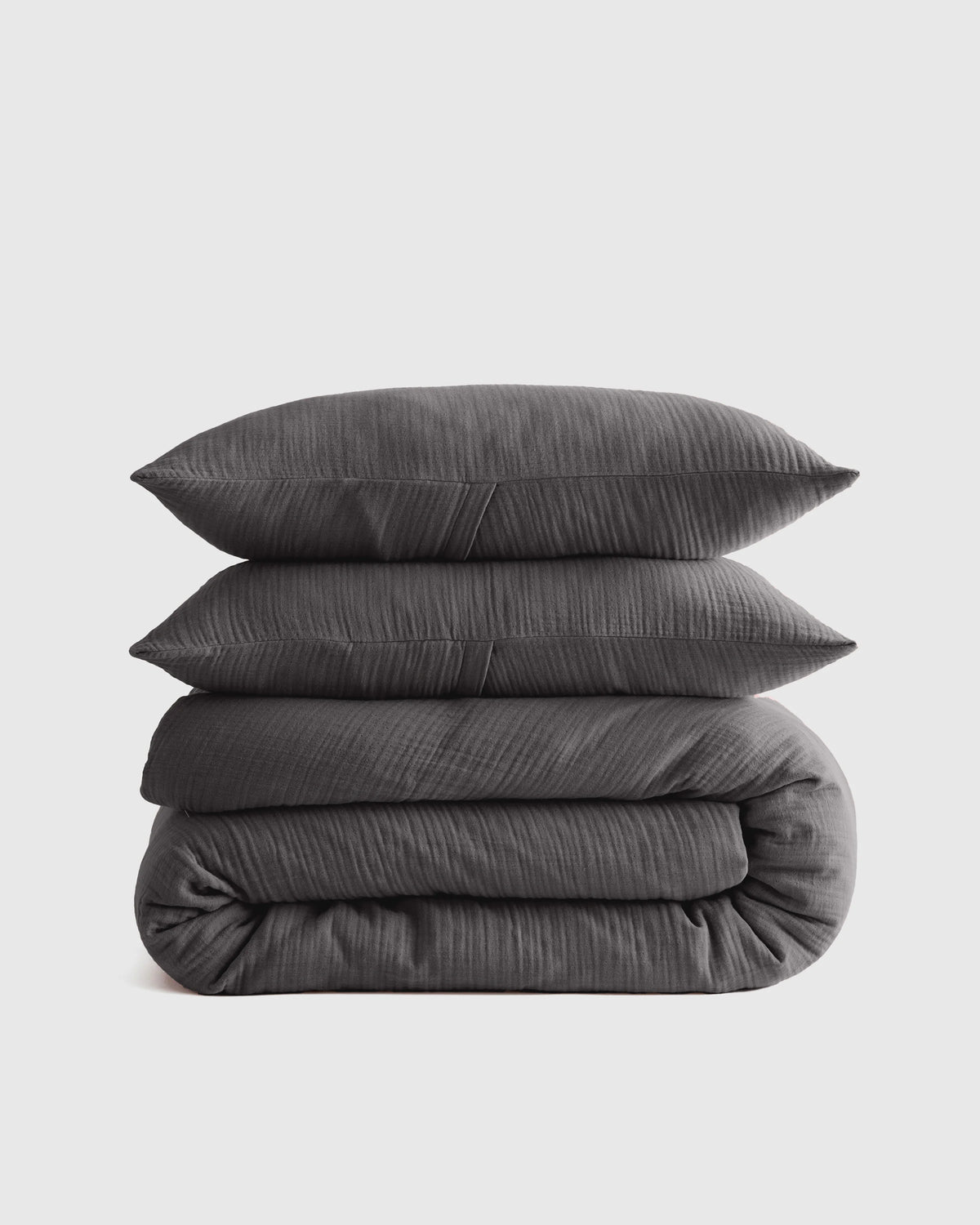 Organic Cotton Gauze Duvet Cover Set - Twin / Dried Sage