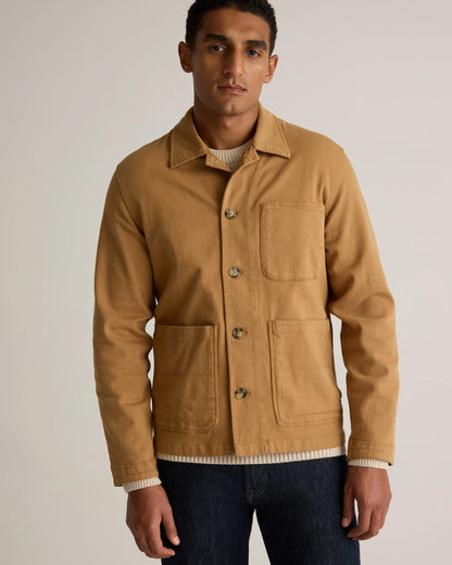 Organic Comfort Stretch Chore Jacket - XS / Vanilla