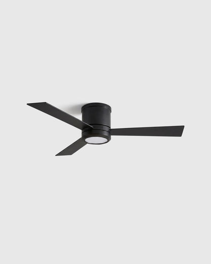 Simple Metal Hugger LED Ceiling Fan - 42" / White