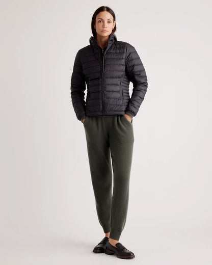 Lightweight Down Packable Puffer Jacket - XS / Black