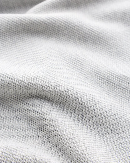 100% Organic Cotton Pique Crewneck Sweater - S / Moonstone Blue