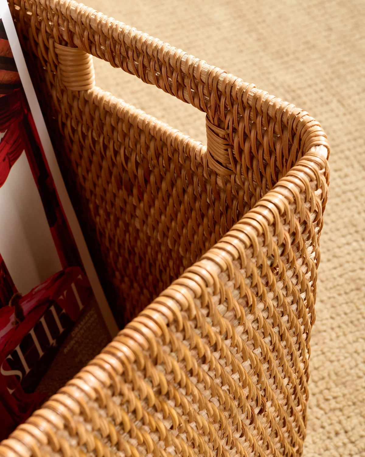 Handwoven Rattan Legal Size Storage Box - One Size / Natural