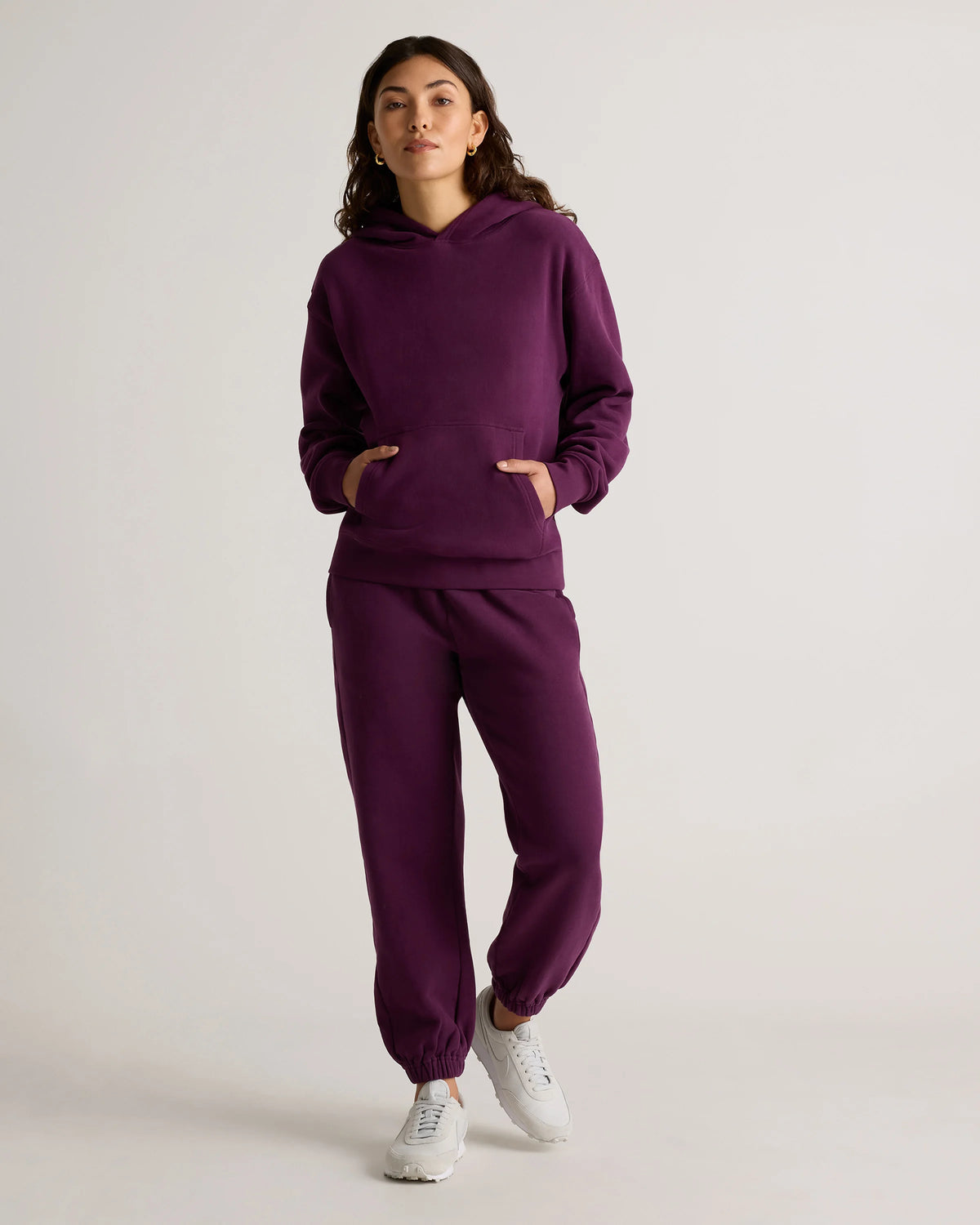 Organic Heavyweight Fleece Boyfriend Sweatpants - XS / Heather Grey