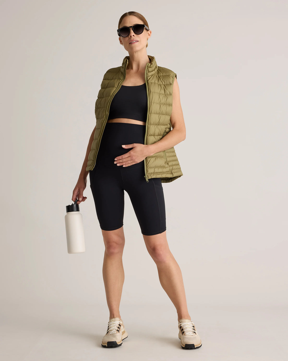 Ultra-Form Maternity Pocket Bike Short 9" - XS / Dark Coal