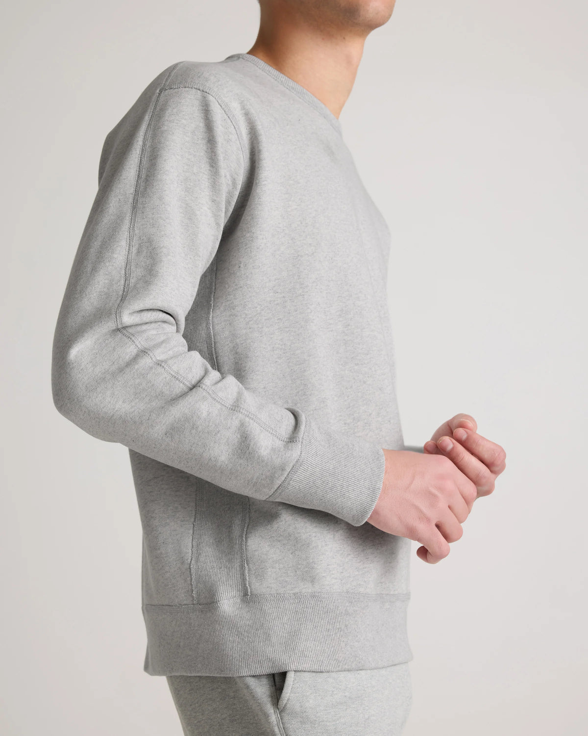 Organic Midweight French Terry Crewneck - S / Deep Navy