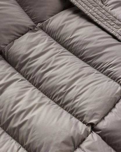 Responsible Down Belted Puffer Maxi Coat - XS / Morel Grey