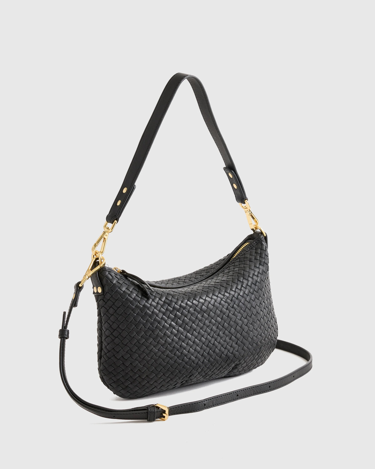 Sloane Handwoven Mini Shoulder Bag - One Size / Cognac