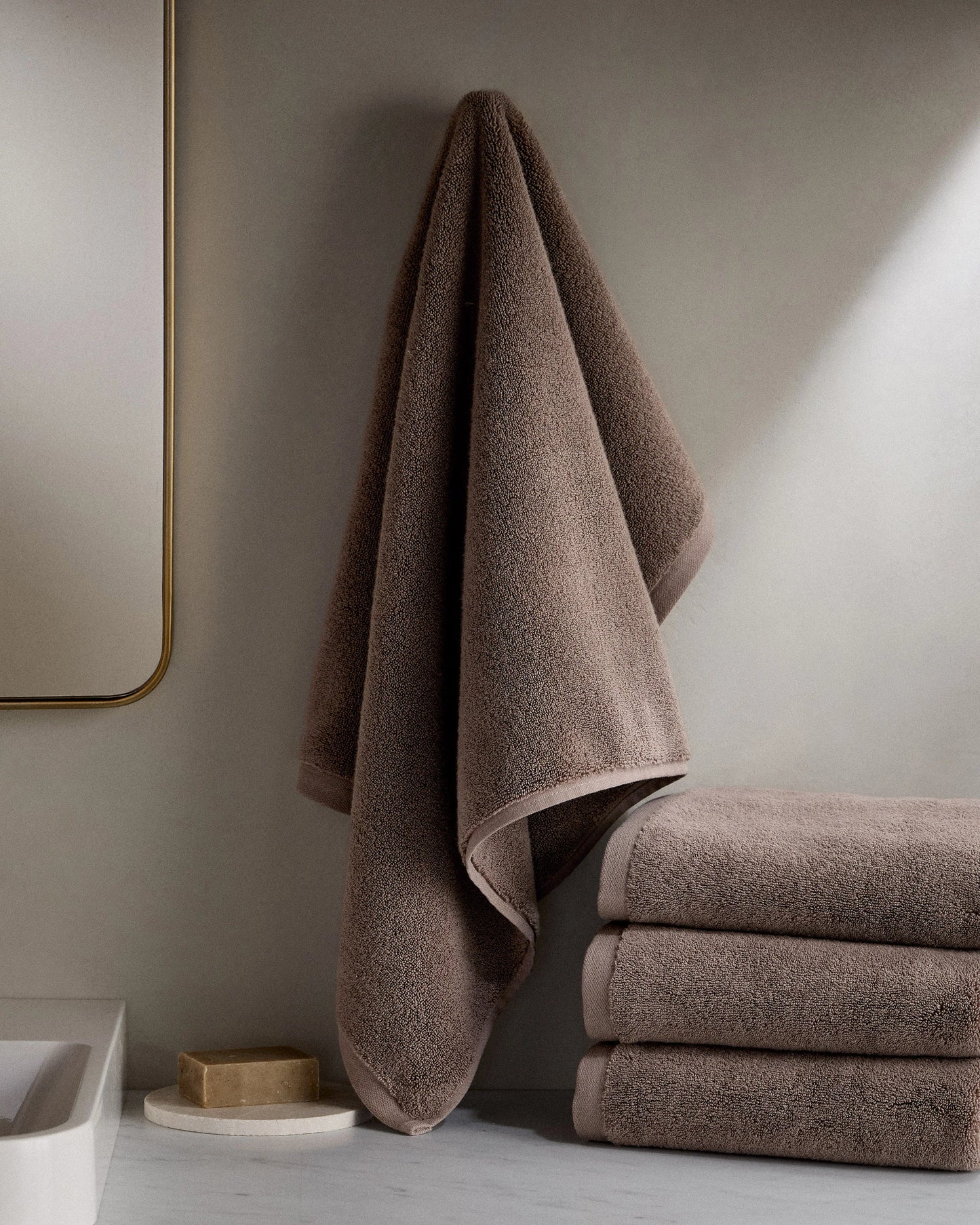 Plush Organic Turkish Cotton Hand Towel (Set of 2) - One Size / White