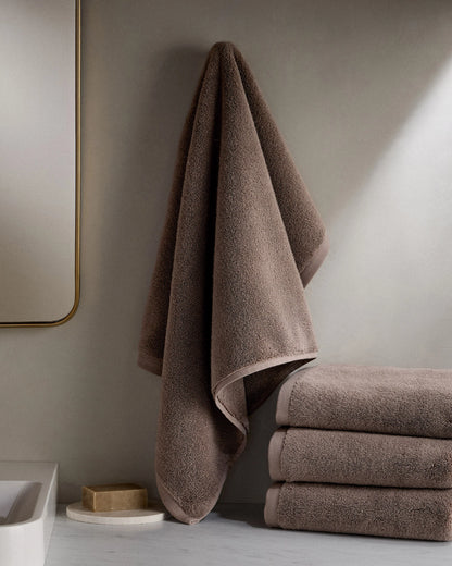 Plush Organic Turkish Cotton Hand Towel (Set of 2) - One Size / White