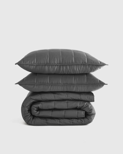 Bamboo Box Quilt Set - Twin / Sage