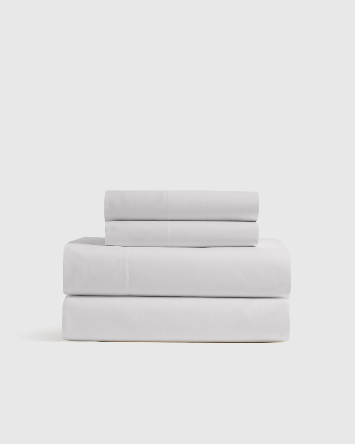 Organic Crisp Percale Sheet Set - Twin / White