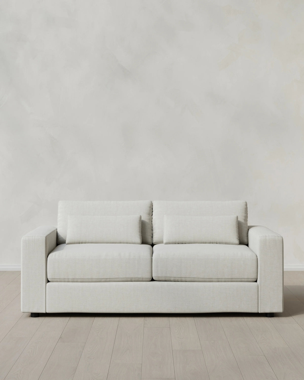 Ashford Deep Seat Sofa in Performance Chenille Linen Blend - 7ft / Snow