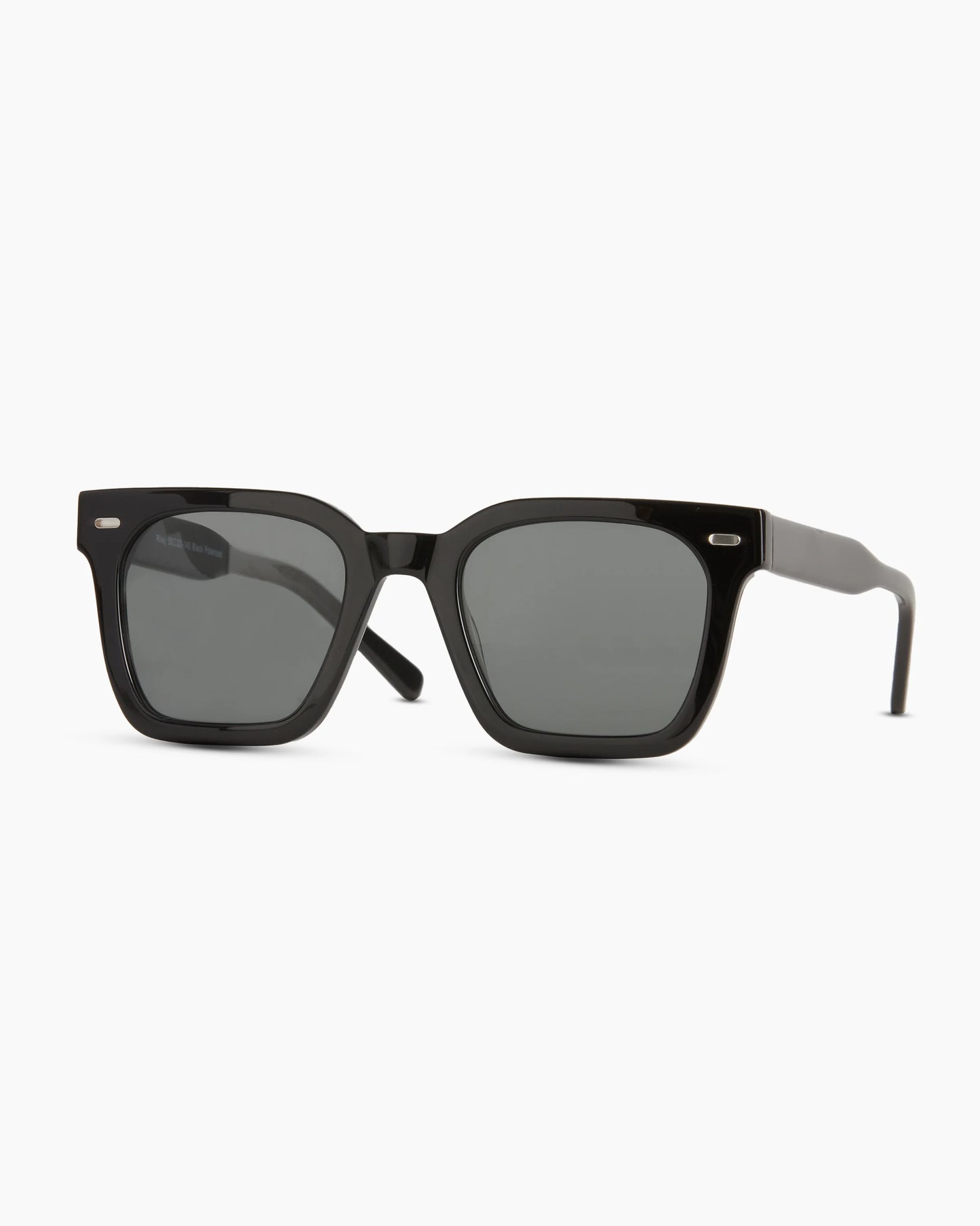 Riley Polarized Acetate Sunglasses - One Size / White Tortoise with Grey Lens