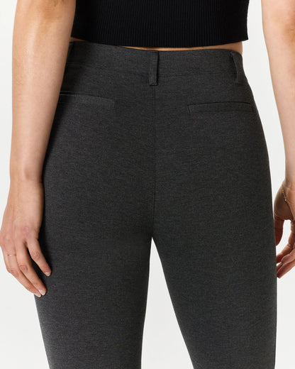 Ultra-Stretch Ponte Straight Leg Pants - XS / Morel Grey