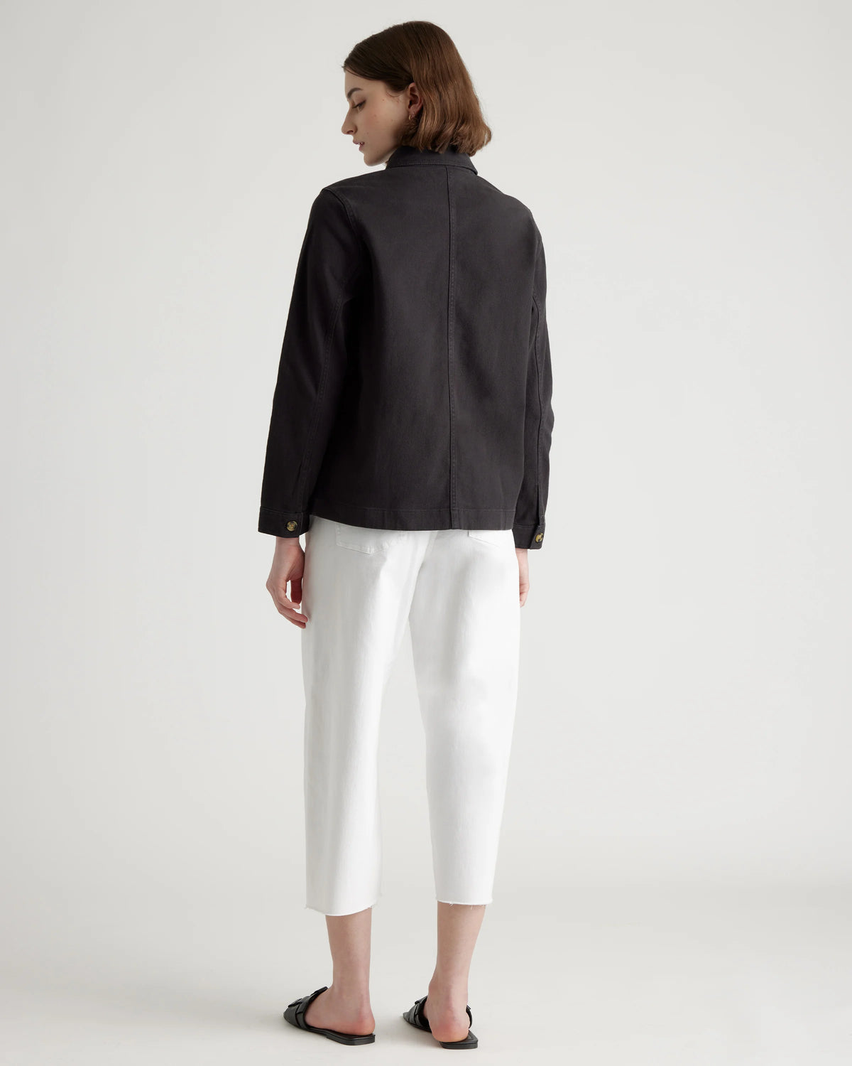 Organic Comfort Stretch Chore Jacket - XS / Vanilla