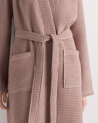 Organic Turkish Waffle Robe - XS / White