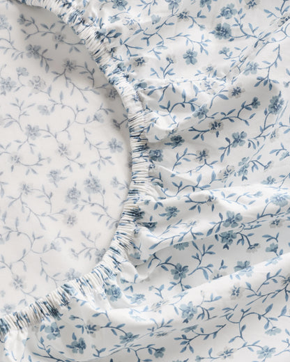Organic Crisp Percale Fitted Sheet Set - Twin / Espresso