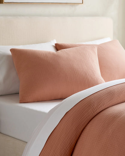 Organic Cotton Gauze Sham Set - Standard / Dried Sage