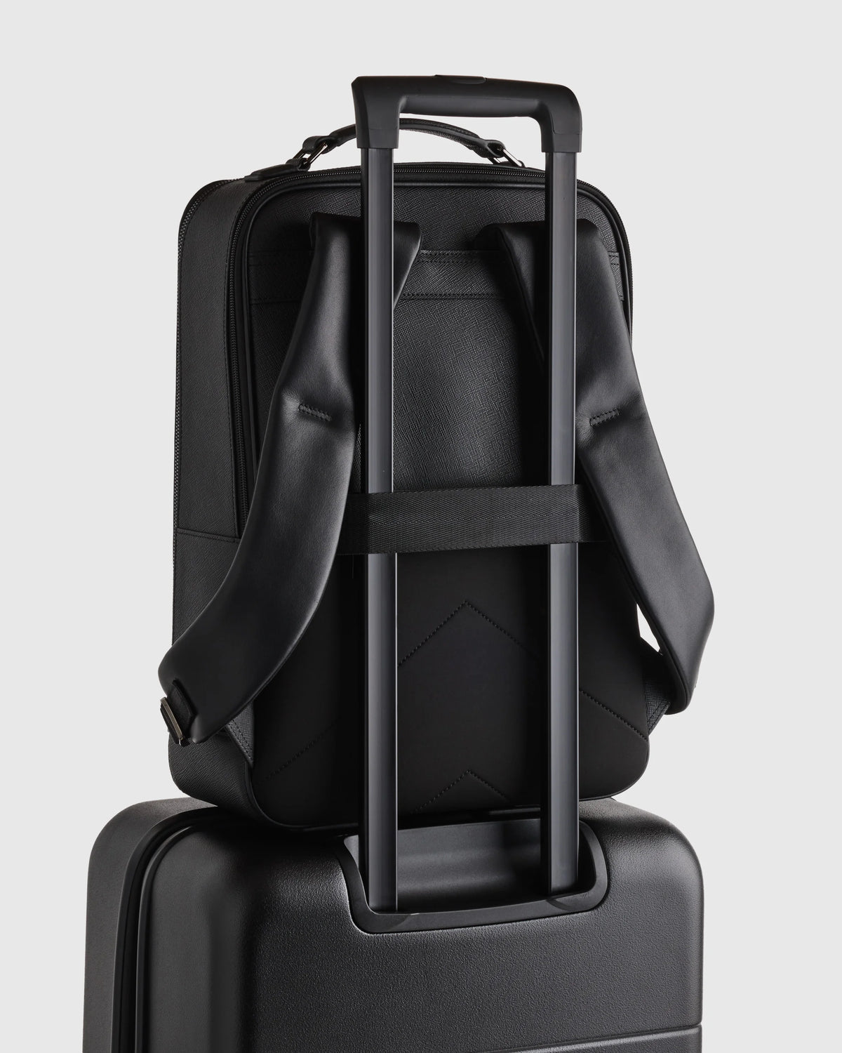 Italian Saffiano Laptop Backpack - One Size / Hickory