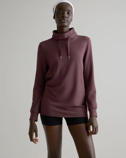 SuperSoft Fleece Mock Neck Pullover - XS / Navy
