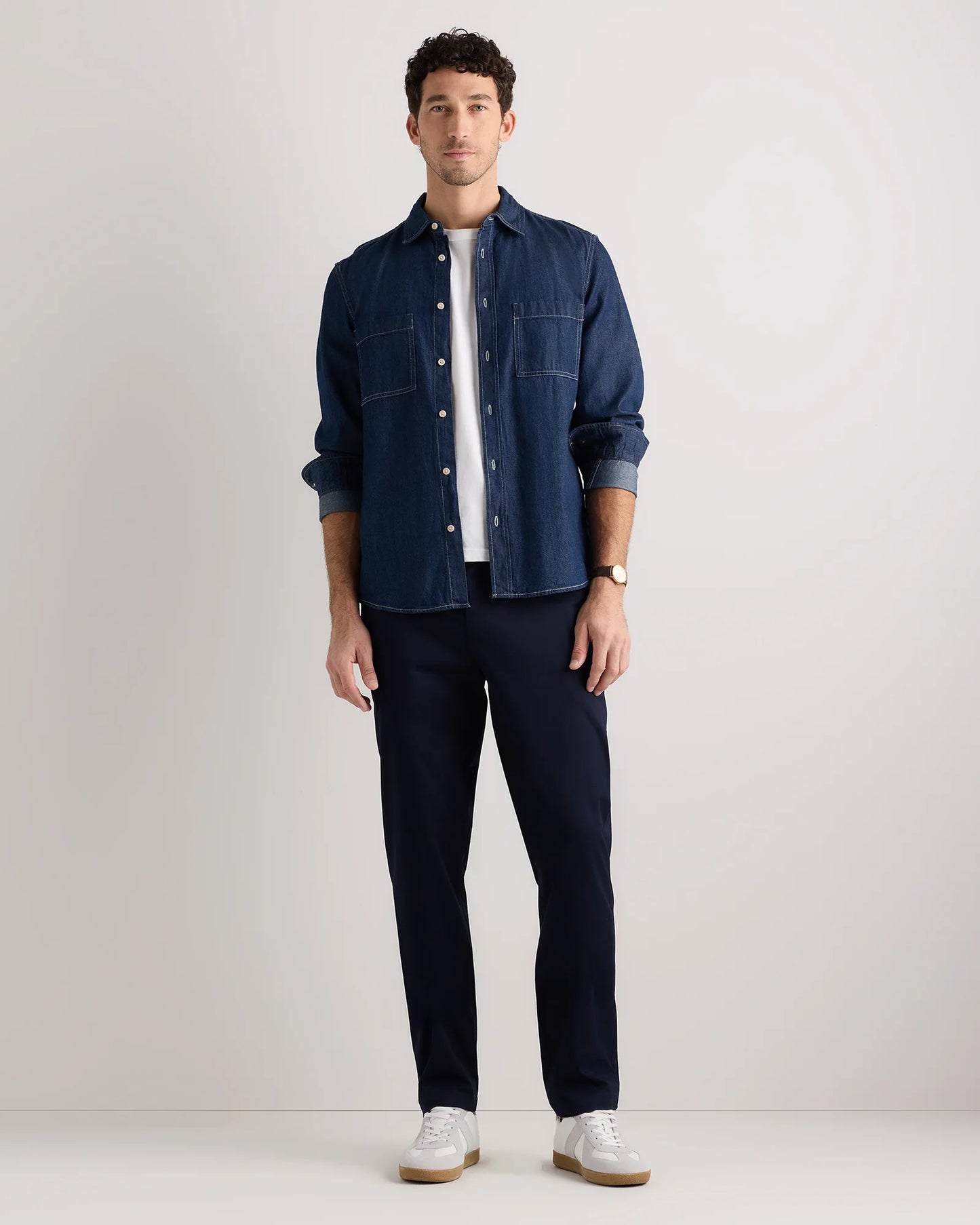 Organic Non-Iron Chino Pants - Straight - 30X30 / Deep Navy