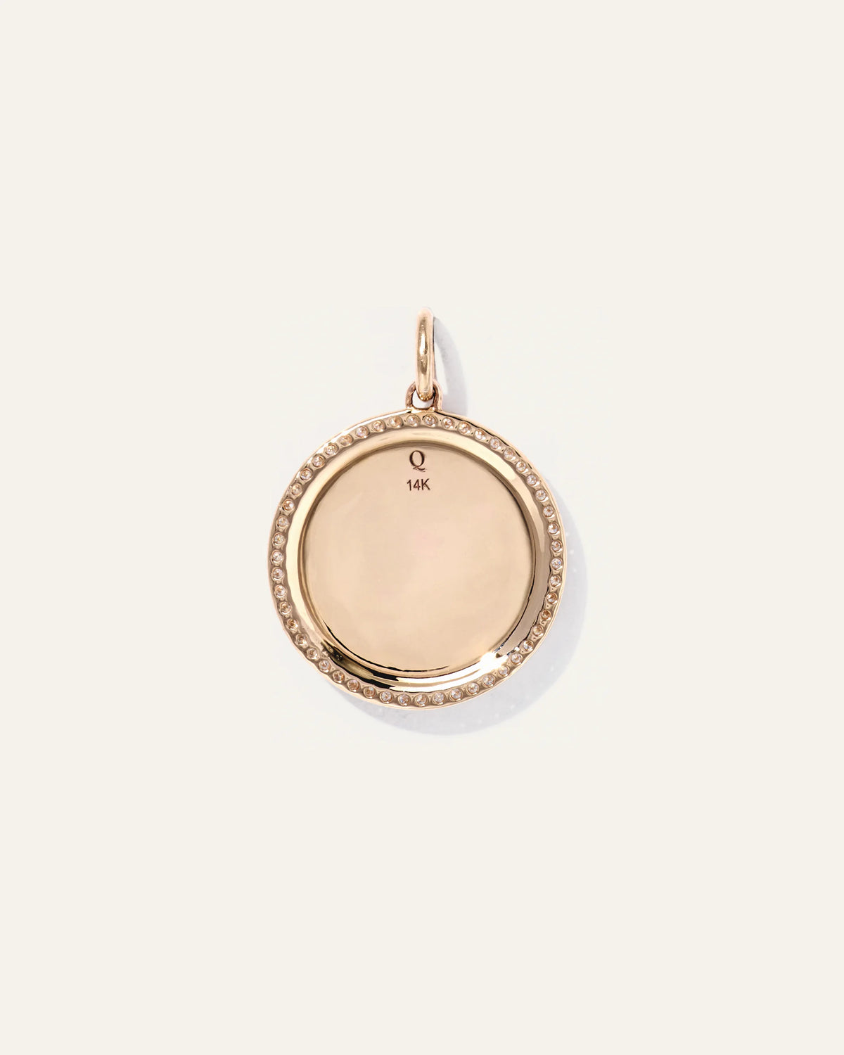 14K Gold Pave Zodiac Medallion Necklace - One Size / Yellow Gold