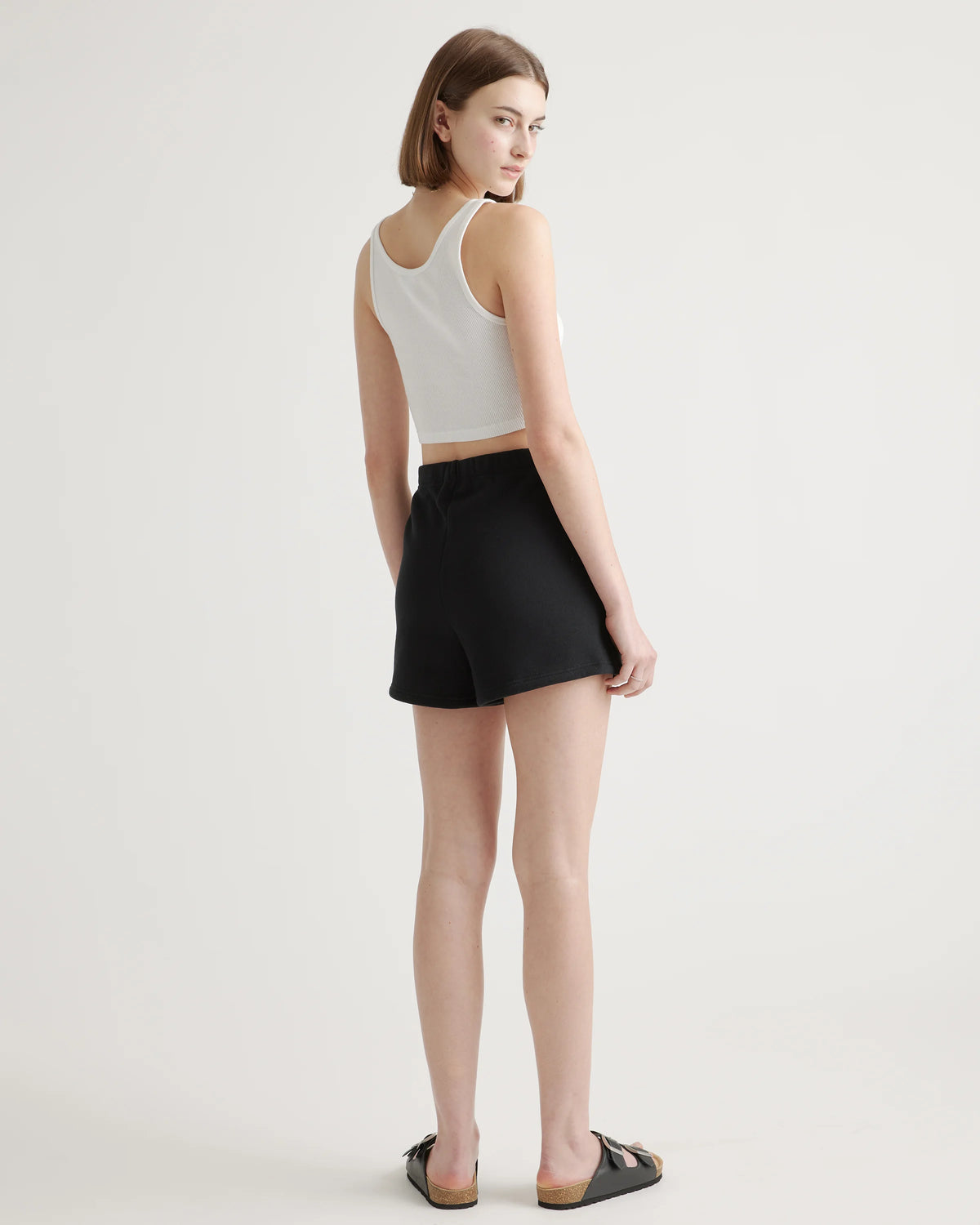 Organic Heavyweight Fleece Sweatshort - XS / Black