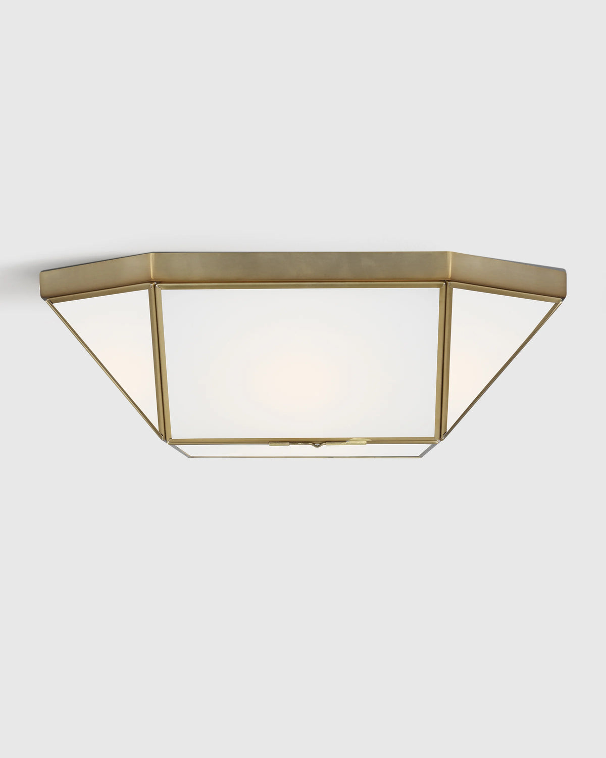 Geometric Steel Flush Mount - One Size / Silver
