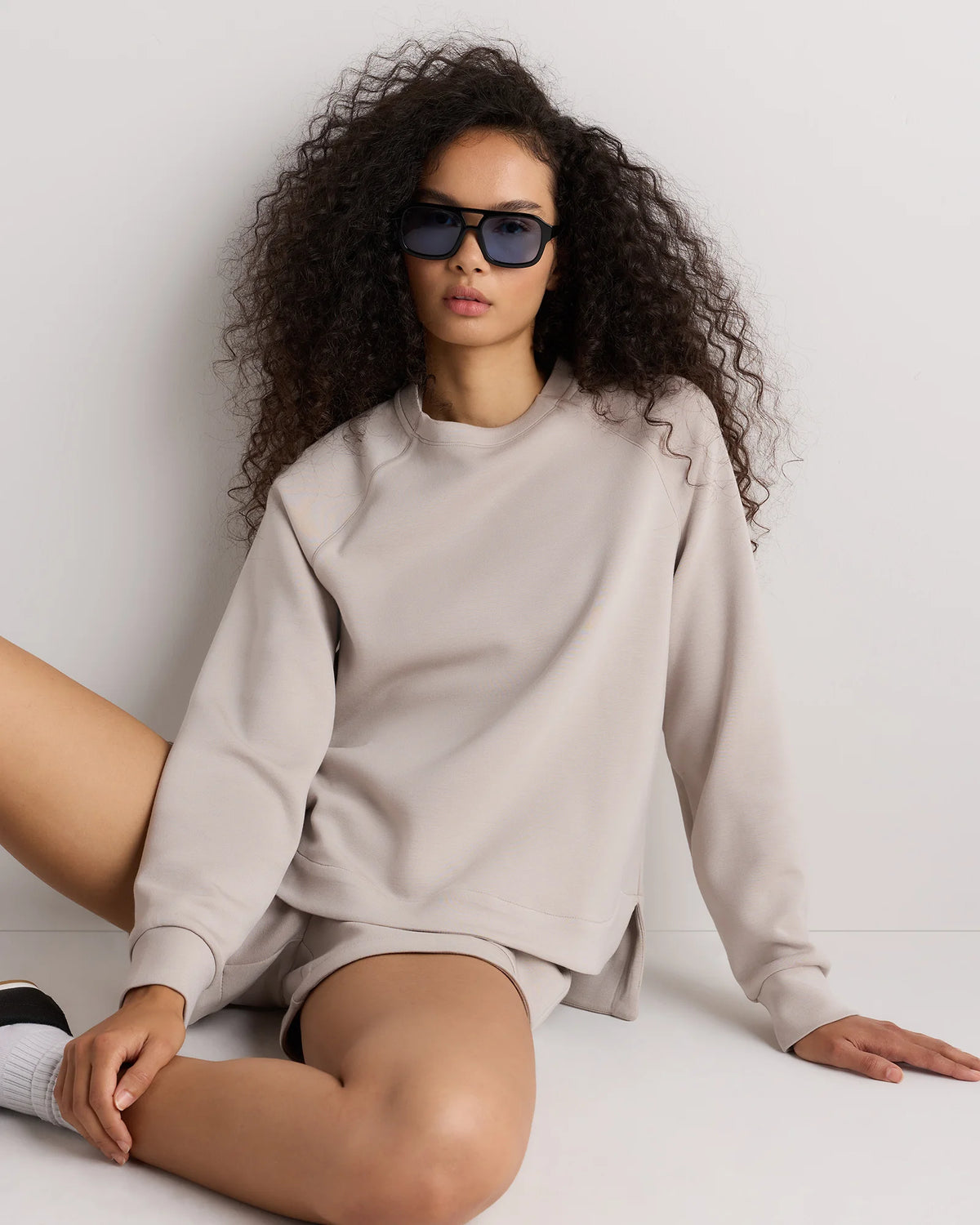 CloudComfort Crewneck Sweatshirt - XS / Pebble Beige