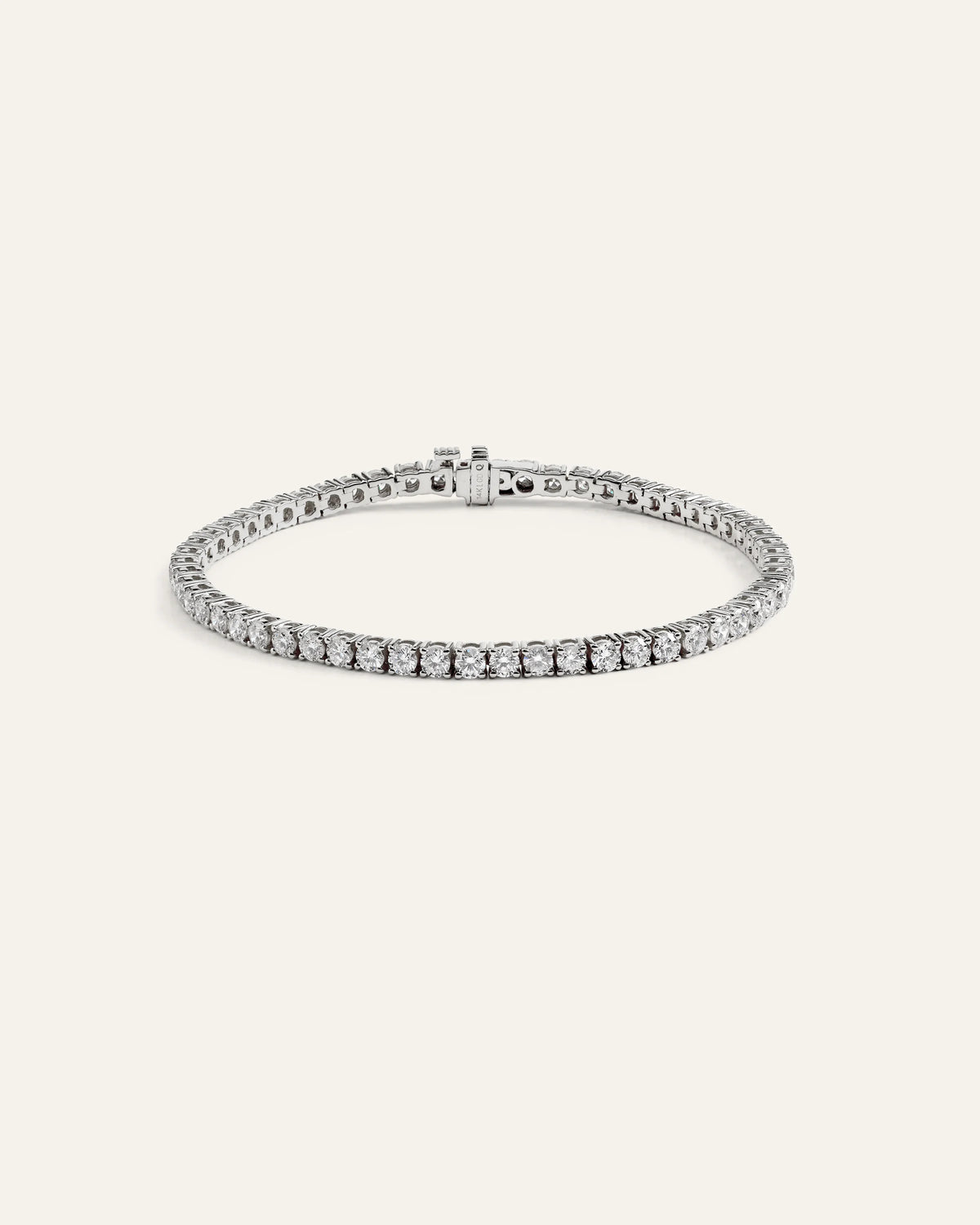 14K Gold Lab Grown Diamond Tennis Bracelet - 5ctw - 6.5" / Yellow Gold