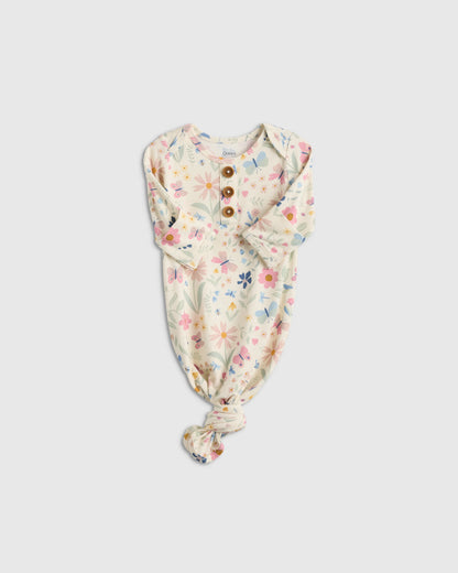 Bamboo Gown, Hat & Swaddle Layette Set - One Size / Celestial Dreams