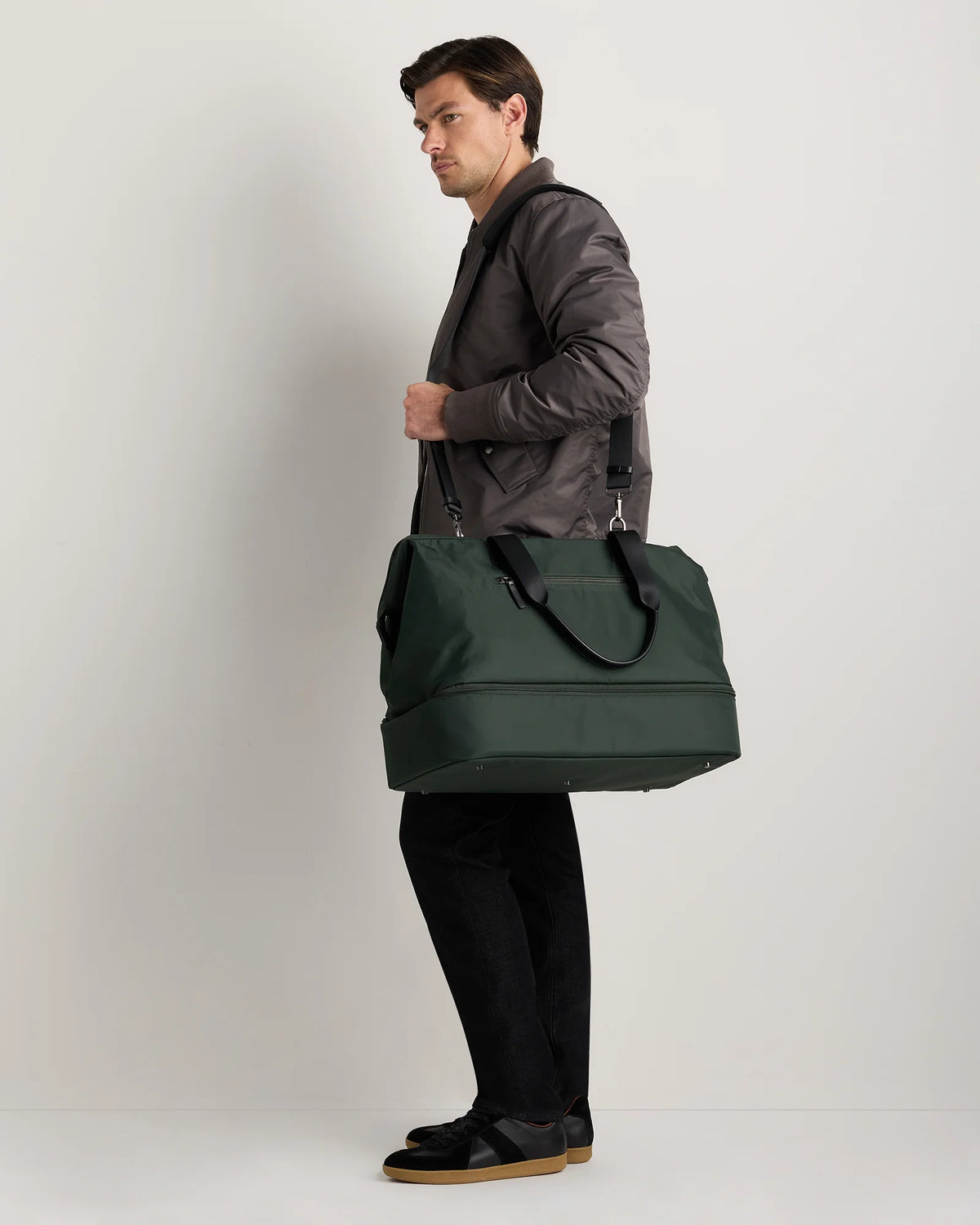 Voyage Nylon Dual Compartment Weekender - One Size / Black