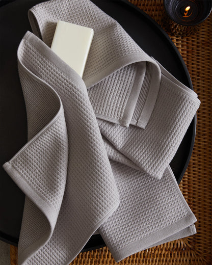 Turkish Waffle Terry Washcloth (Set of 4) - One Size / Ivory