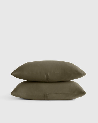 Organic Jersey Sham Set - Standard / Heather Grey
